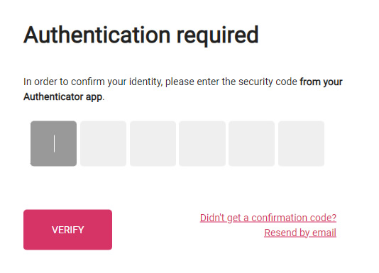 MFA login requirement