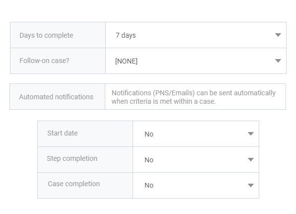 Build case workflows