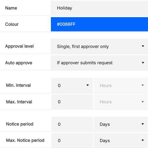 Leave approval rules